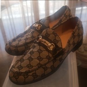 Authentic Canvas Gucci Loafers
